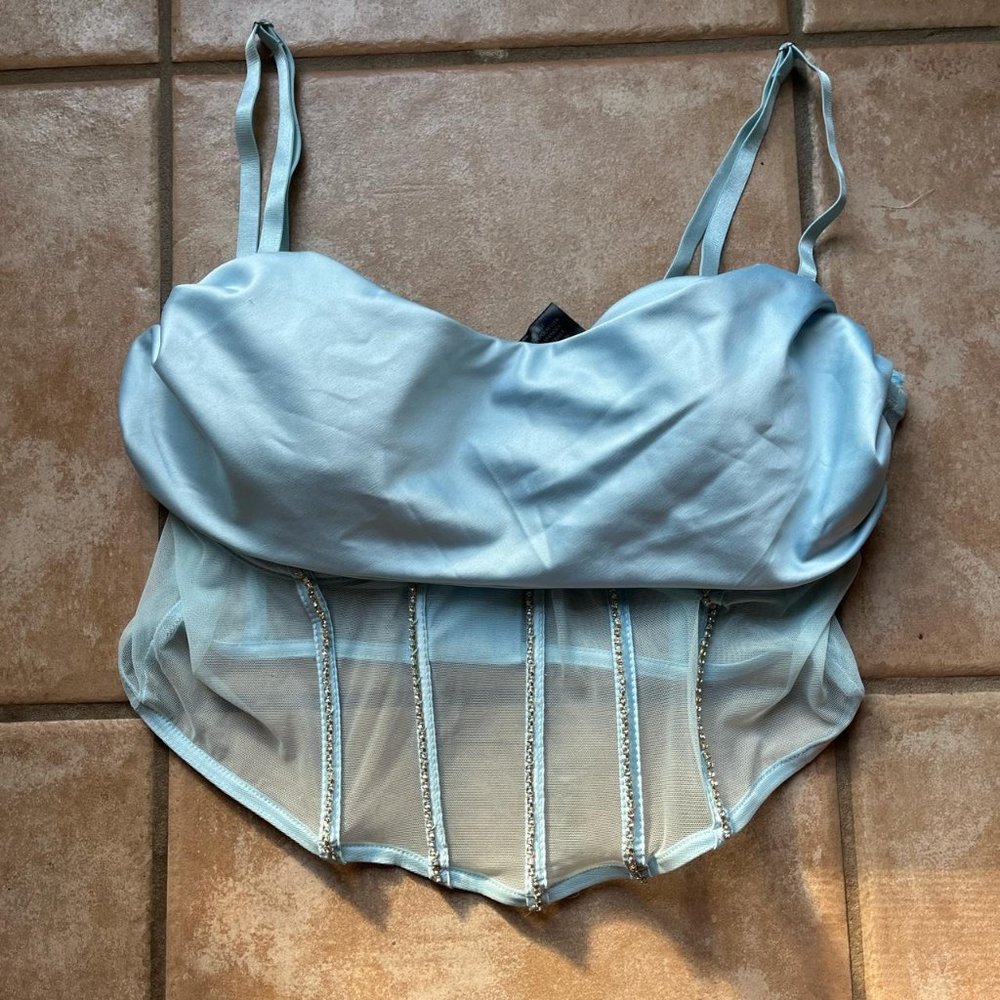 Windsor - Icy blue corset top